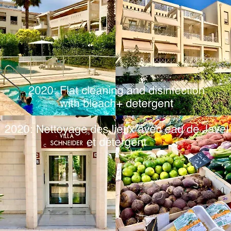 2 Pieces Climatise - Superbe Piscine & Wifi- Coeur De Ville - Schneider - 500 M Rue D'antibes & Plages * Κάννες